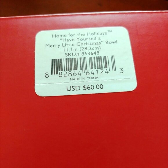 Lenox Holiday (Ivory China w/Gold Trim) Large Serving Bowl Christmas, NIB - Picture 5 of 5